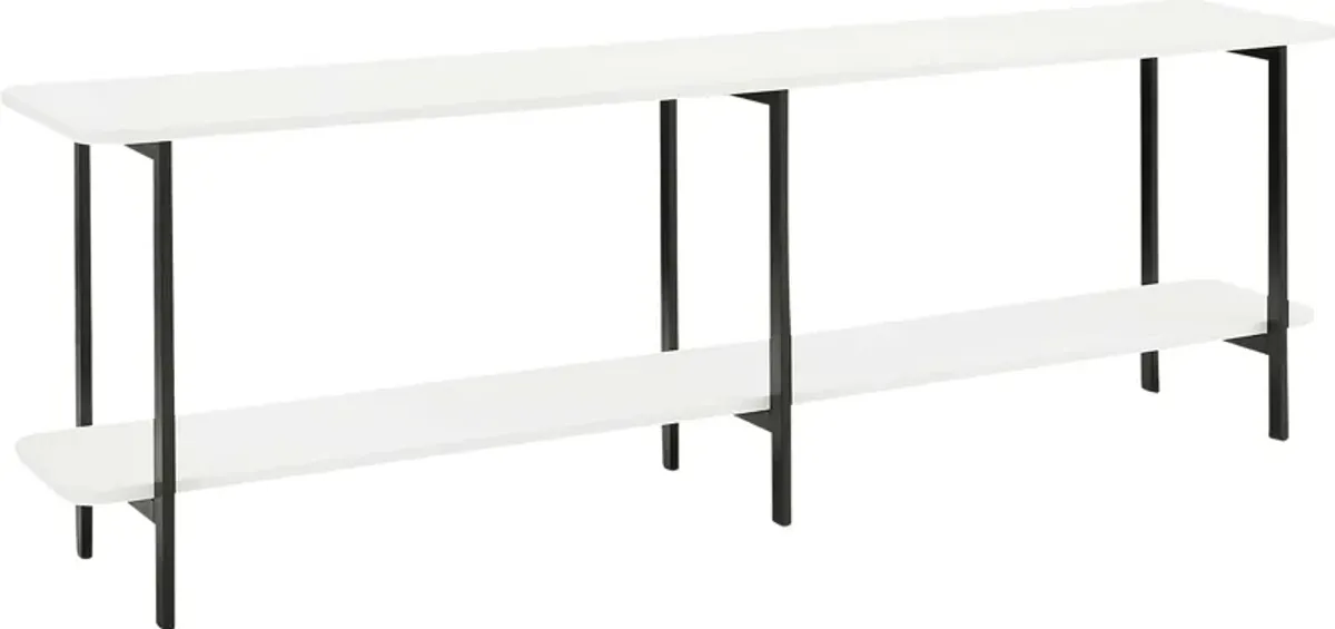 Aardvark Walk White 71 in. Console