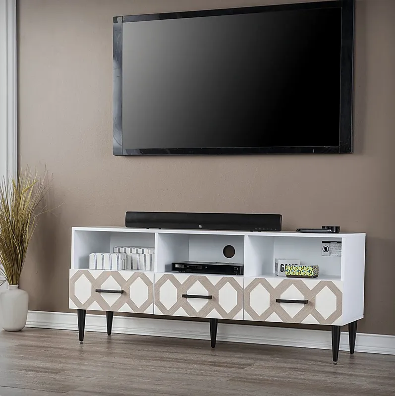 Windycrest White 54 in. Console