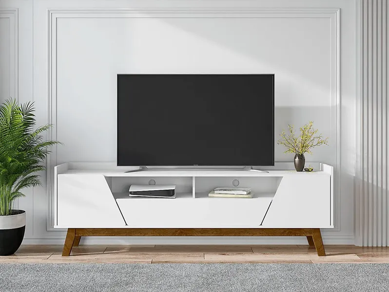 Caughey III White 71 in. Console