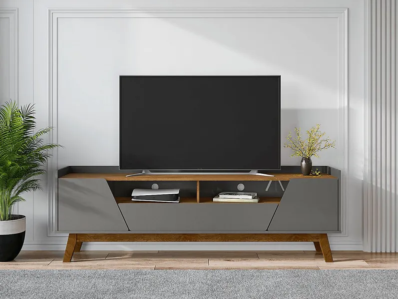 Caughey III Gray 71 in. Console