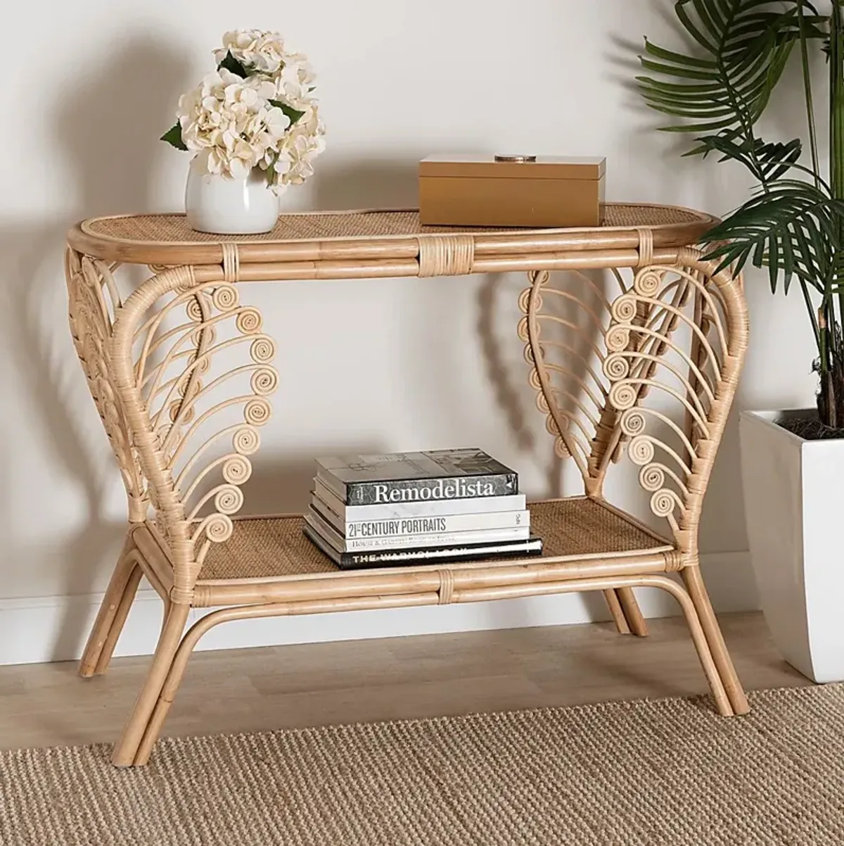 Wasilla Brown Console Table