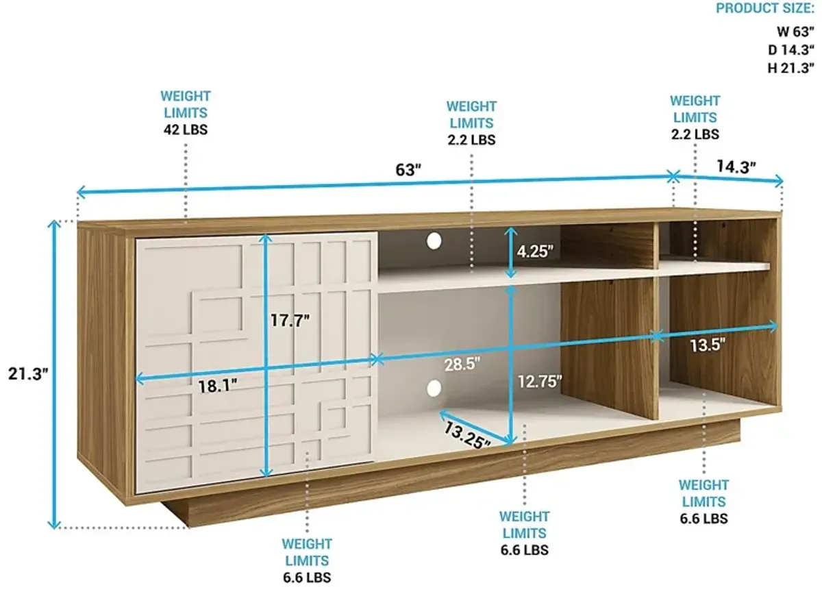 Percita Oak 63 in. Console