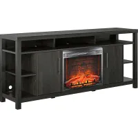 Turrell Espresso 68 in. Console with Electric Fireplace