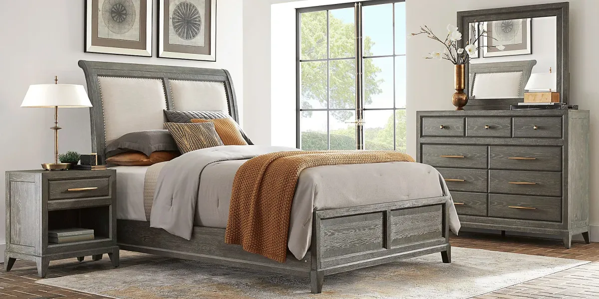 Kailey Park Charcoal 7 Pc King Sleigh Bedroom