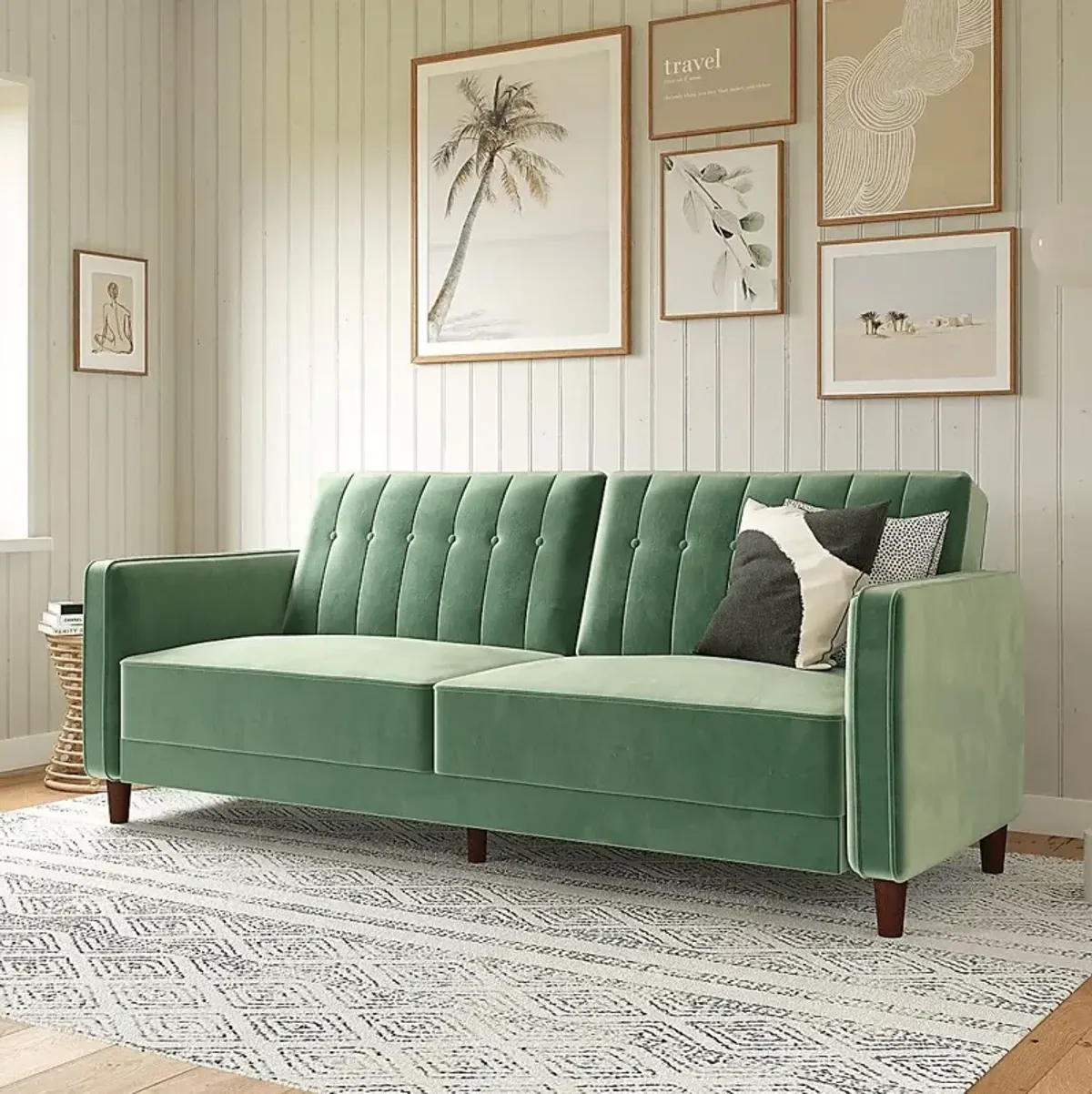 Boxmeer Light Green Futon