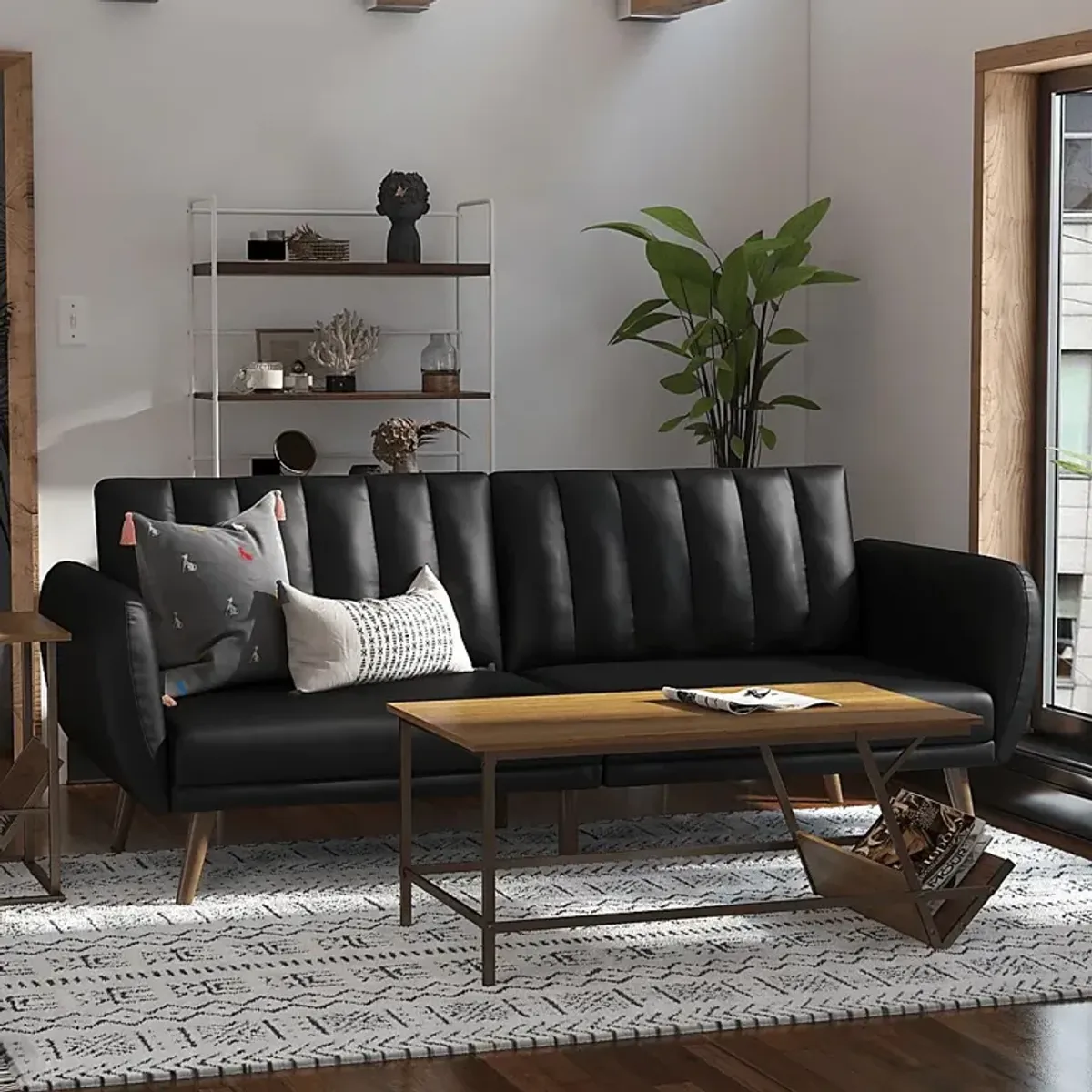 Bristerburg Black Futon