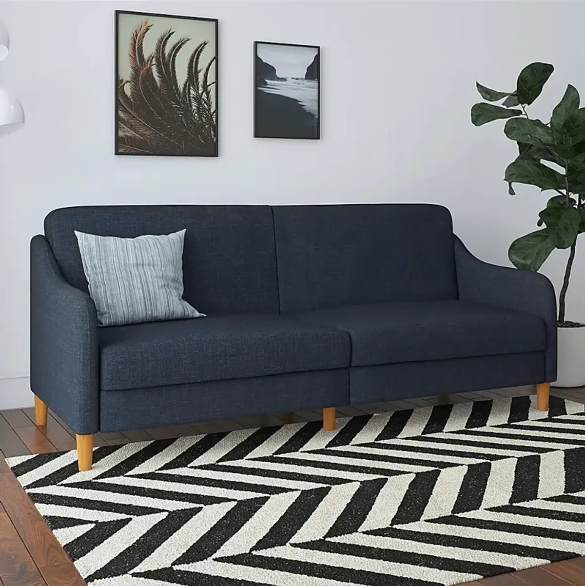 Chinauld II Navy Futon