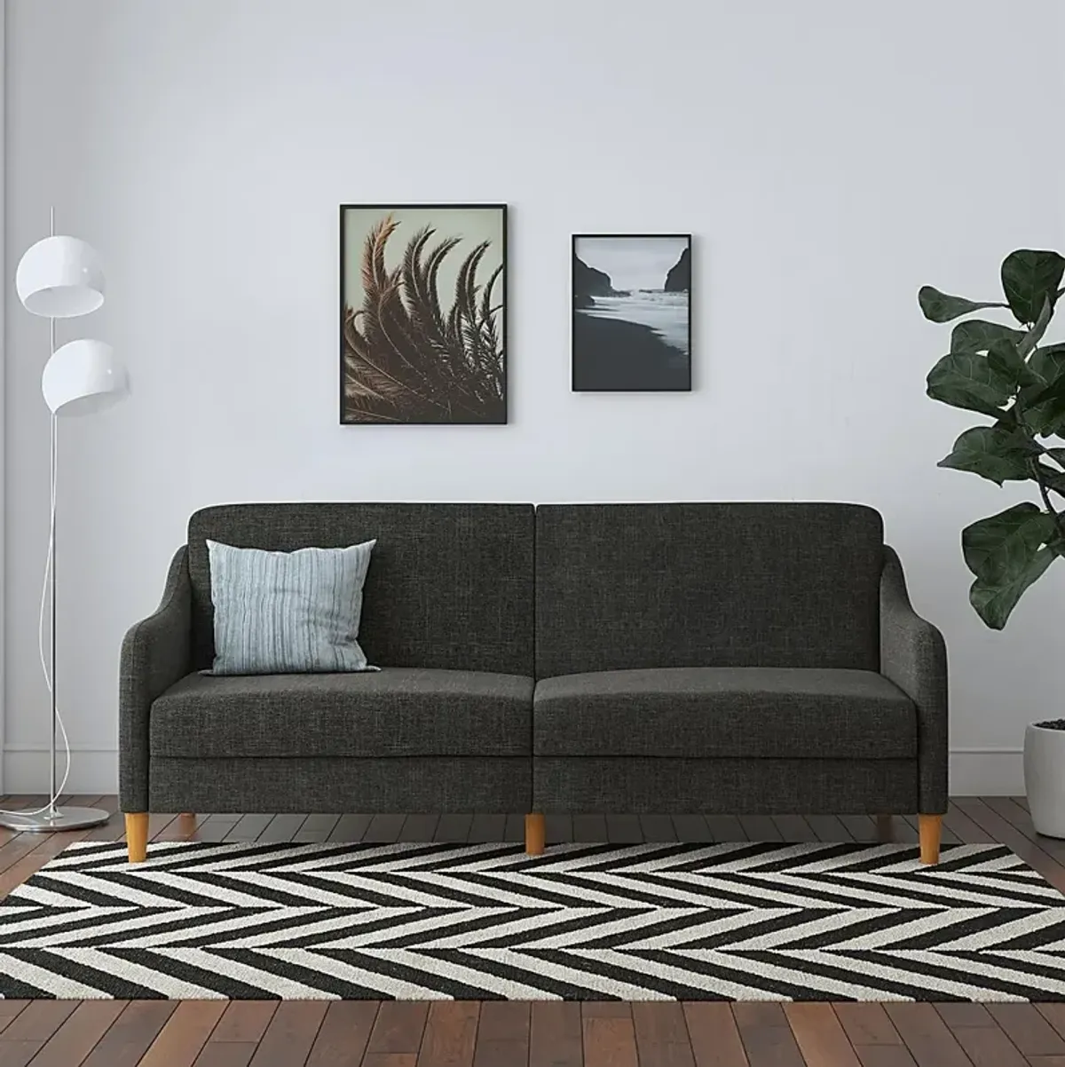 Chinauld II Gray Futon