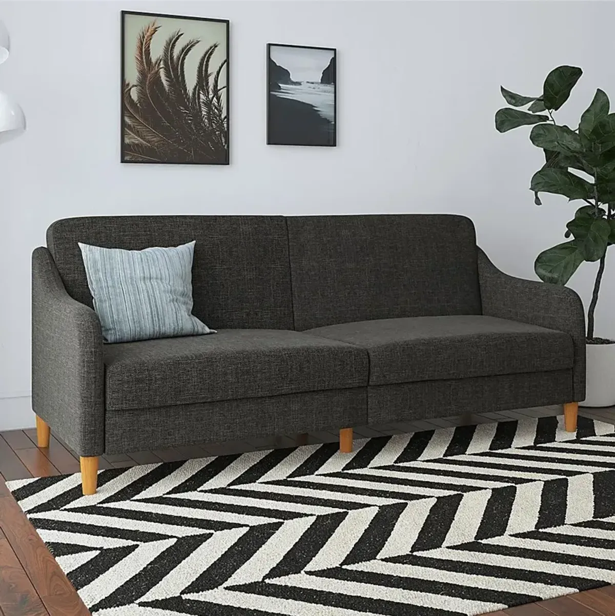 Chinauld II Gray Futon