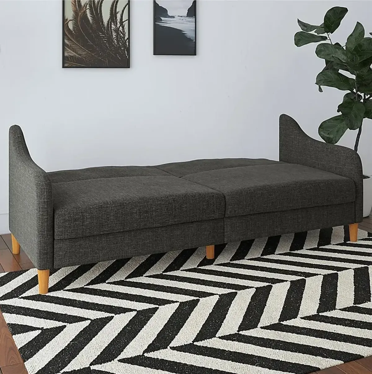 Chinauld II Gray Futon