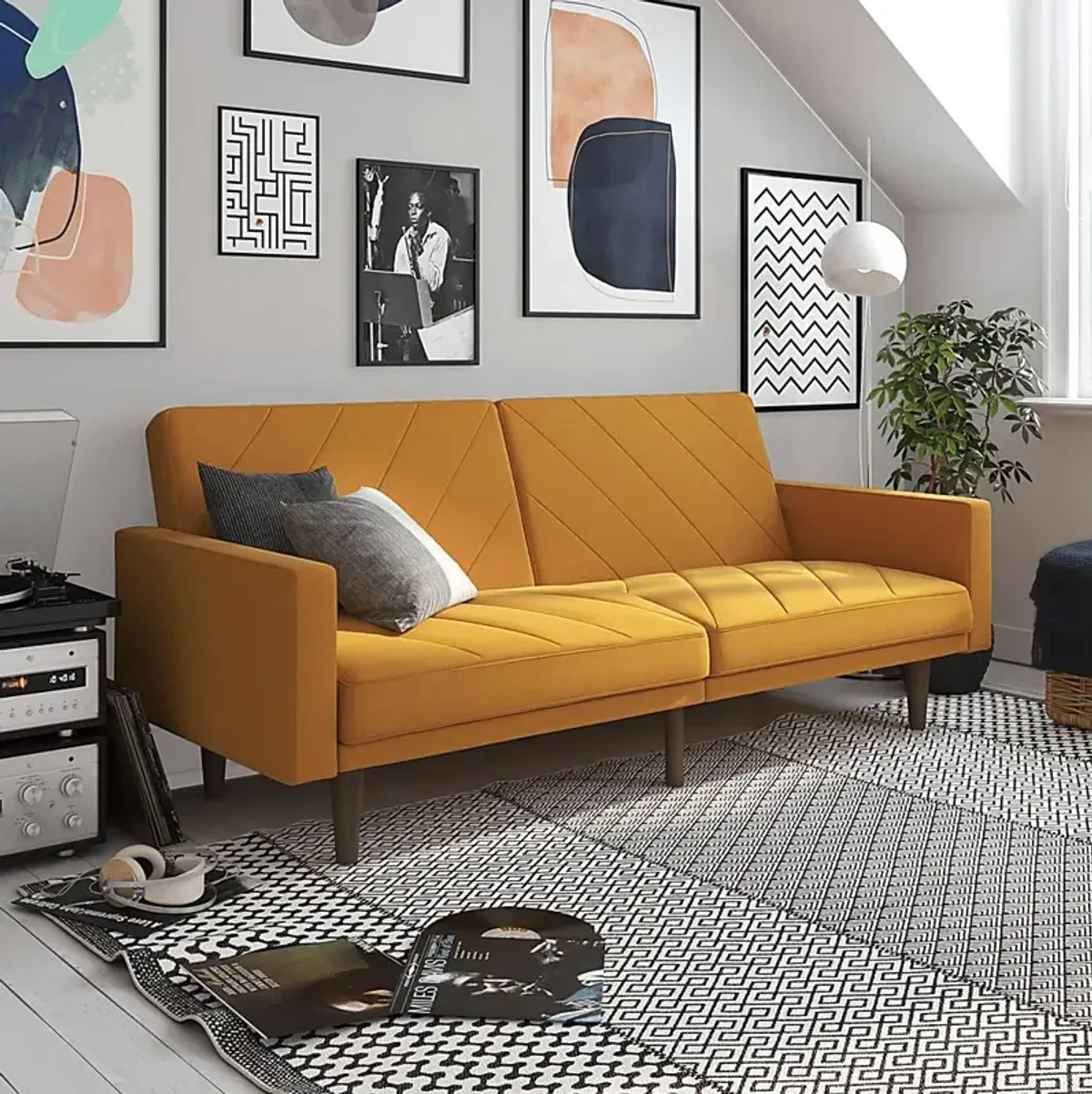 Colyer Mustard Futon