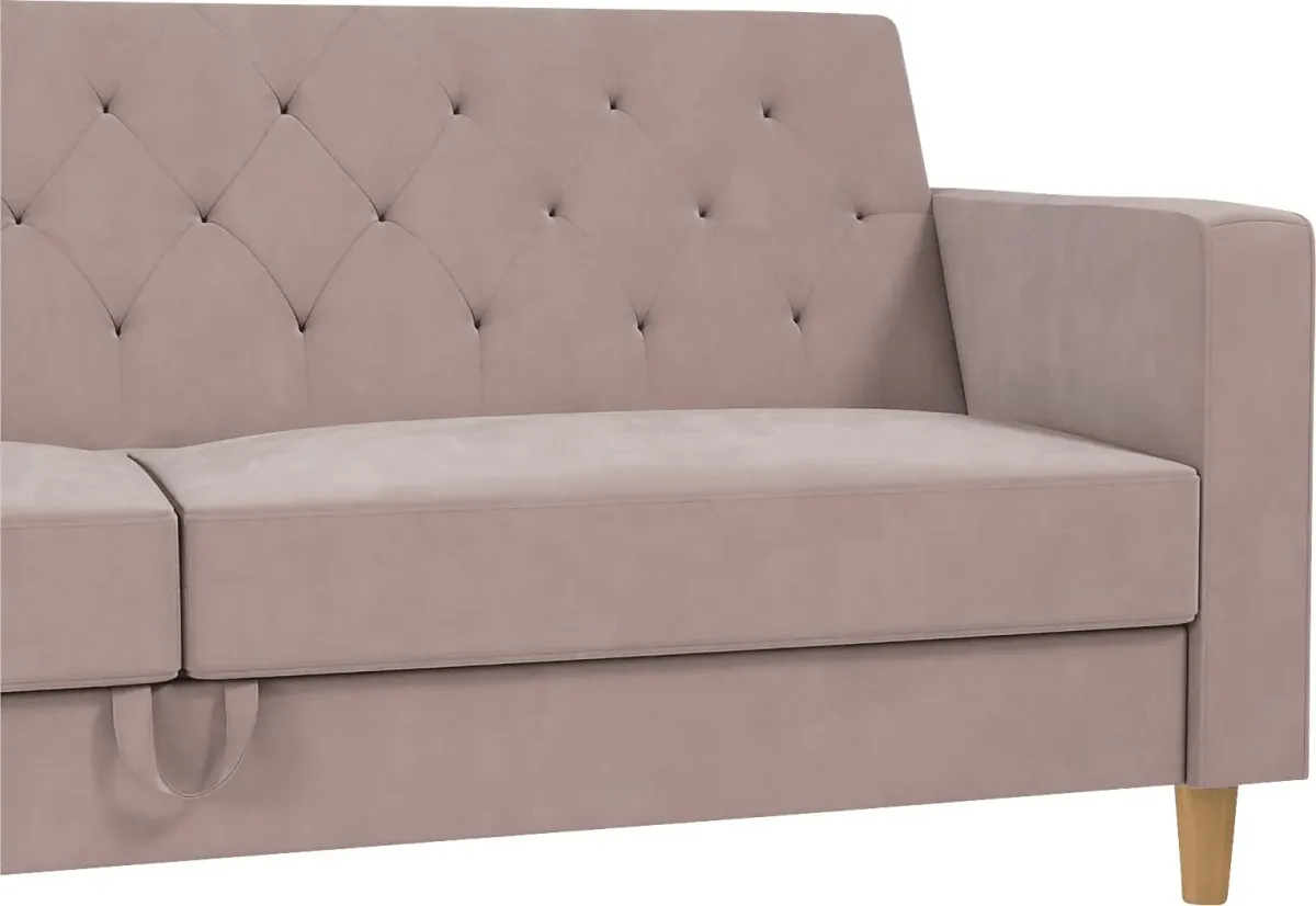 Diechman Blush Futon with Storage