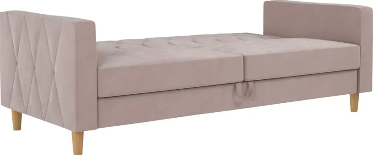 Diechman Blush Futon with Storage