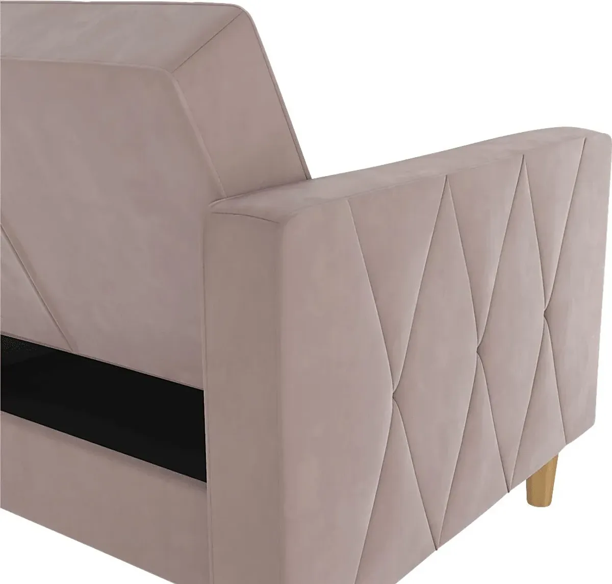 Diechman Blush Futon with Storage