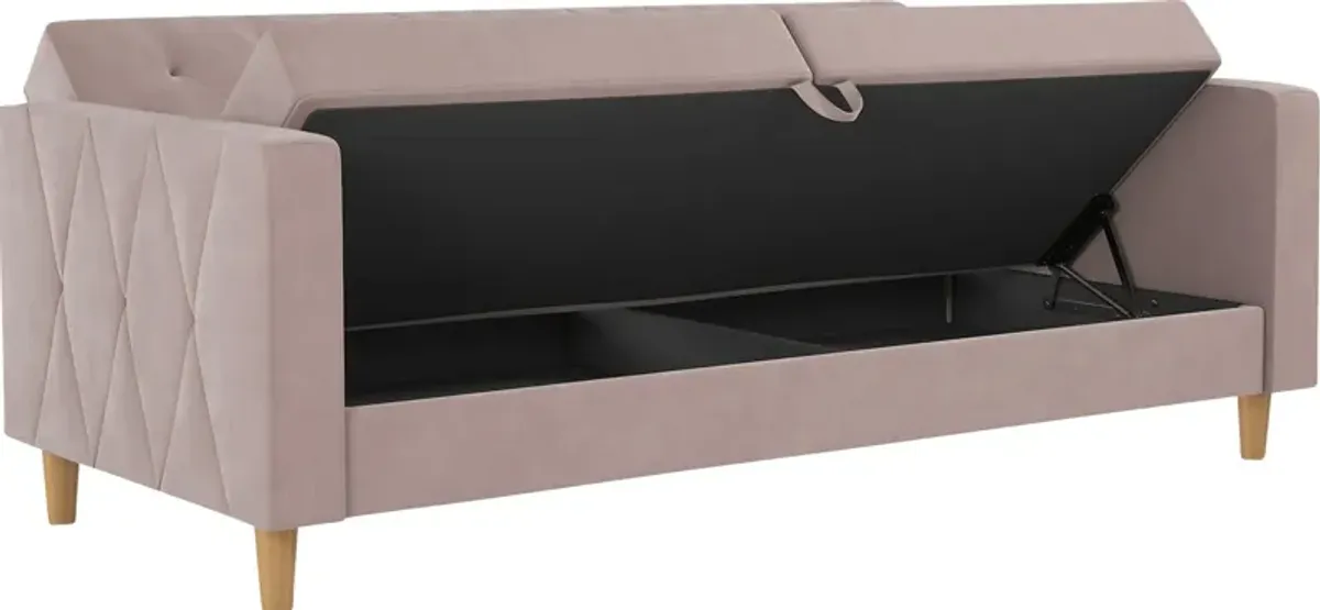 Diechman Blush Futon with Storage