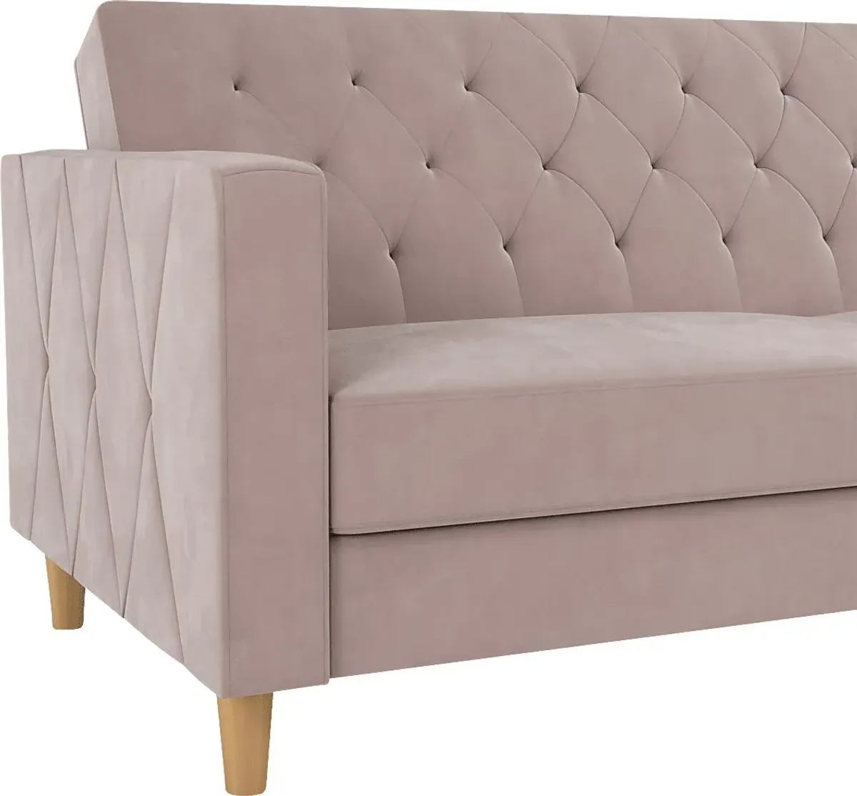 Diechman Blush Futon with Storage