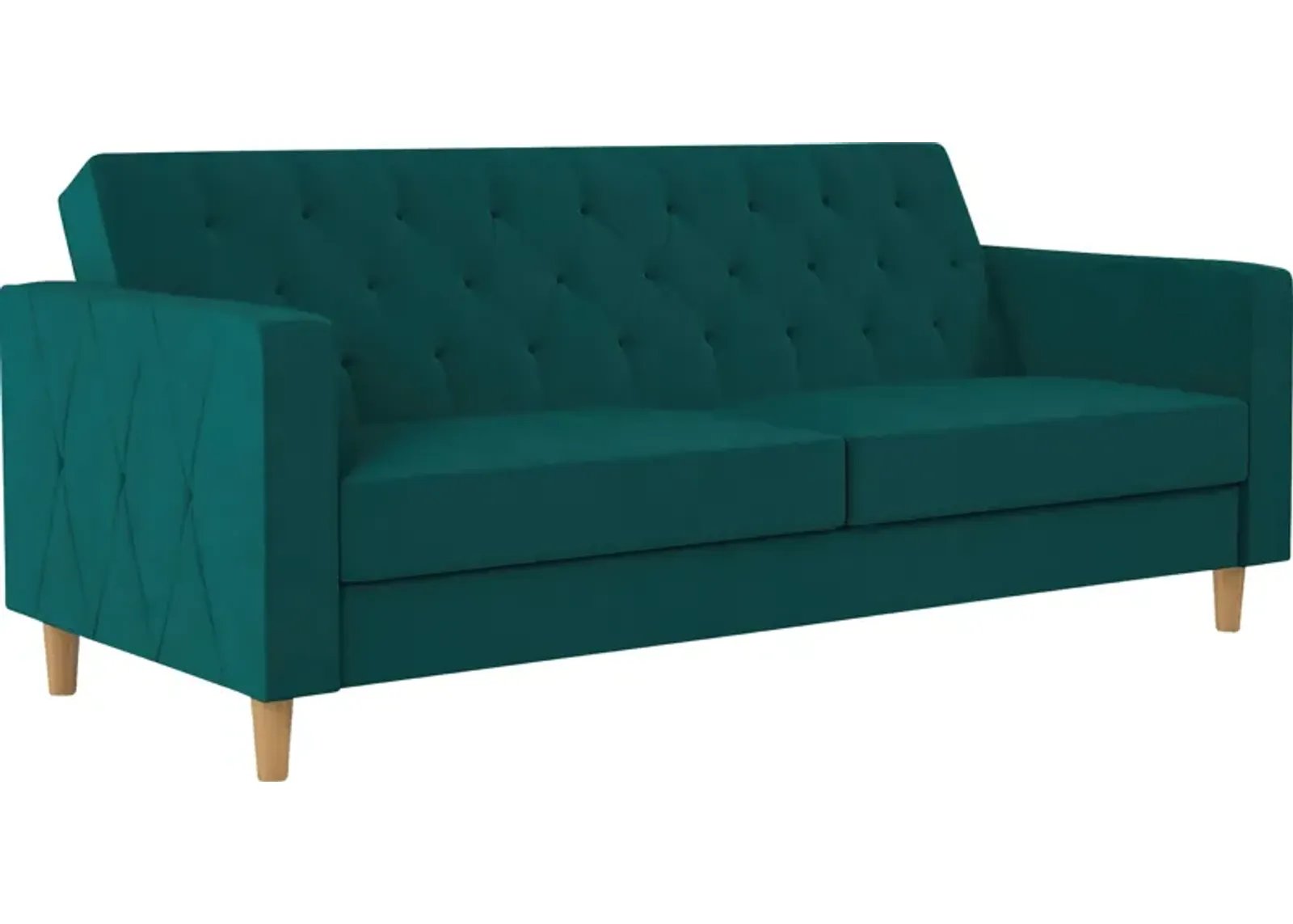 Diechman Green Futon with Storage