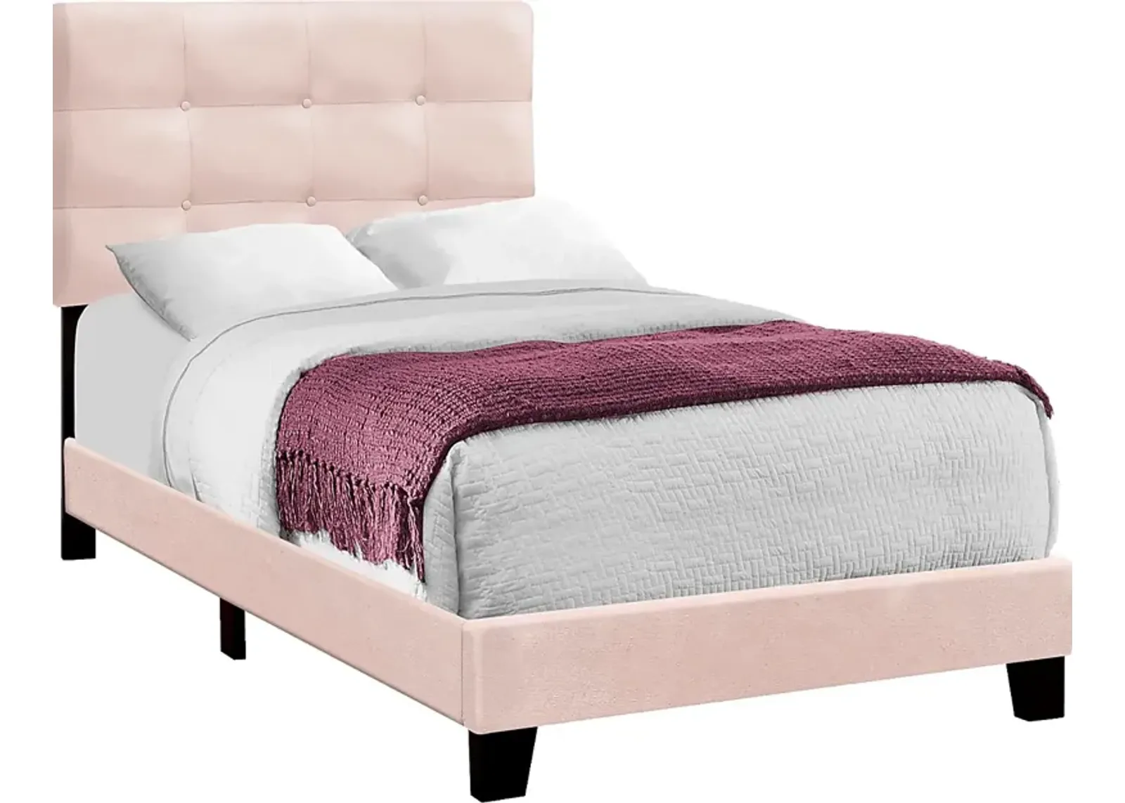 Troland Pink Twin Bed