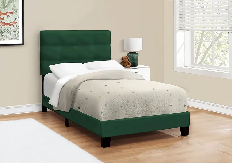 Troland Green Twin Bed