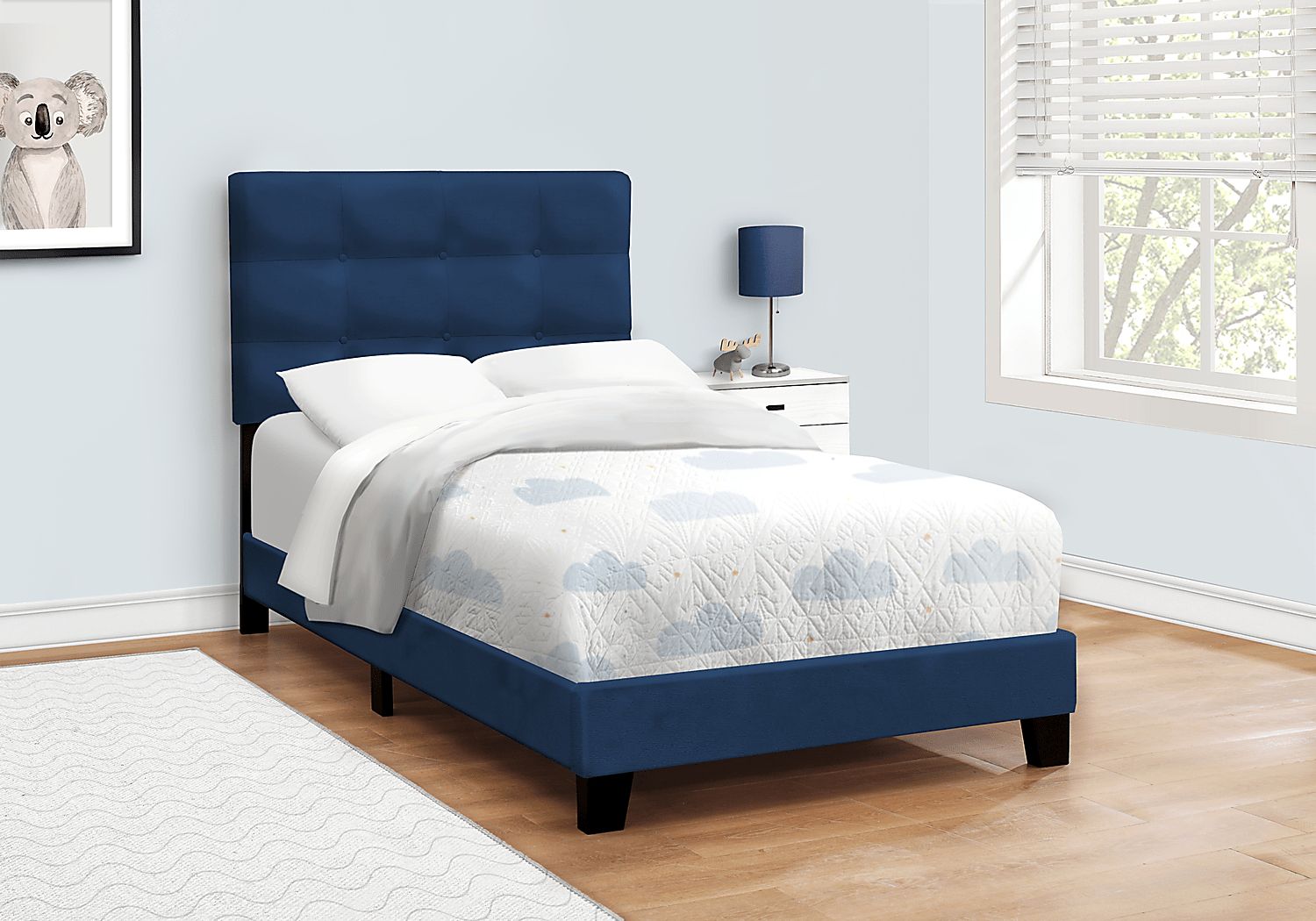 Troland Navy Twin Bed