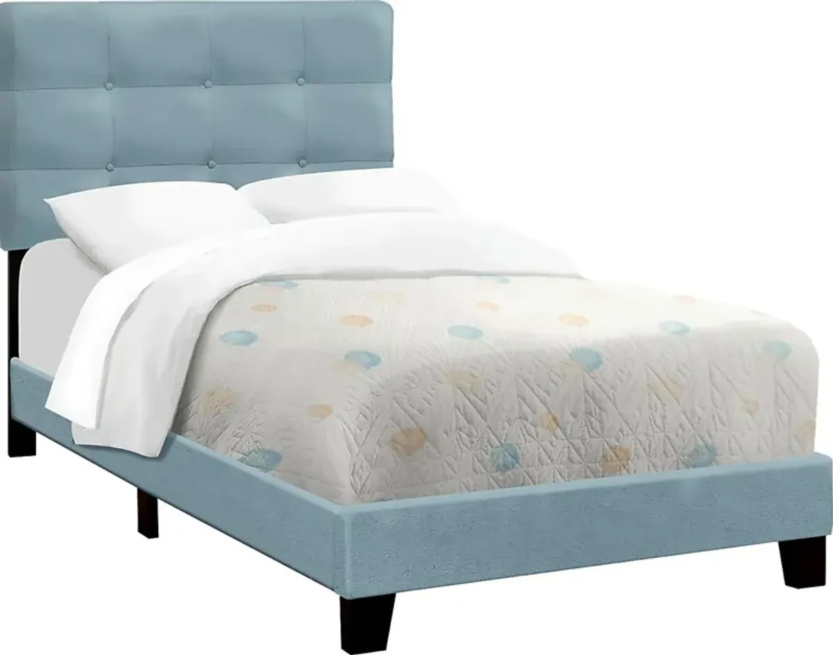 Troland Light Blue Twin Bed