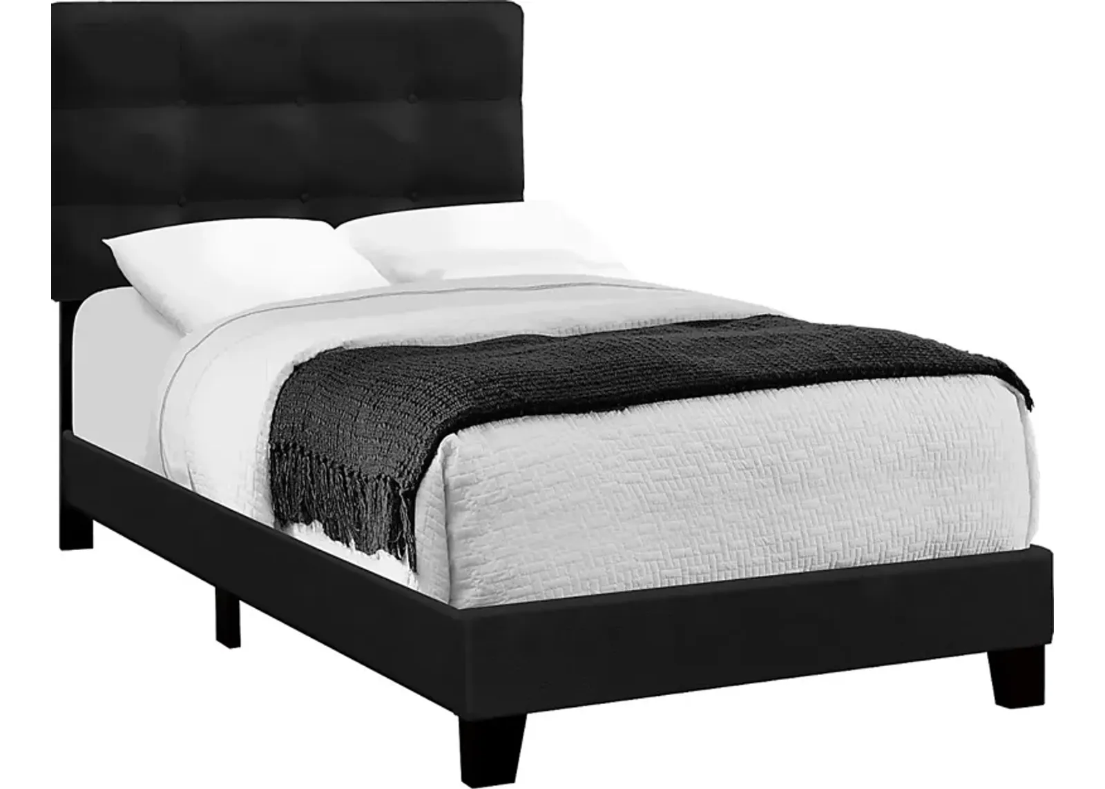 Troland Black Twin Bed