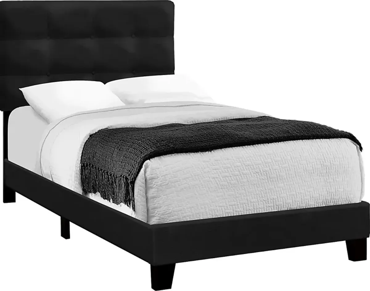 Troland Black Twin Bed