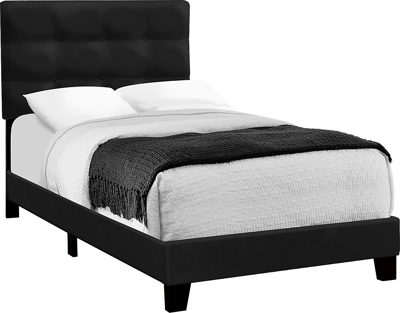 Troland Black Twin Bed