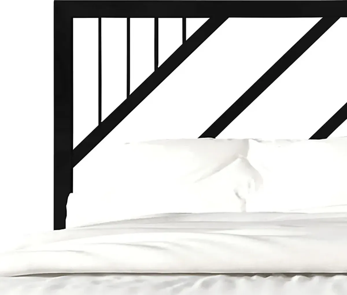 Bainfair Black Twin Metal Bed