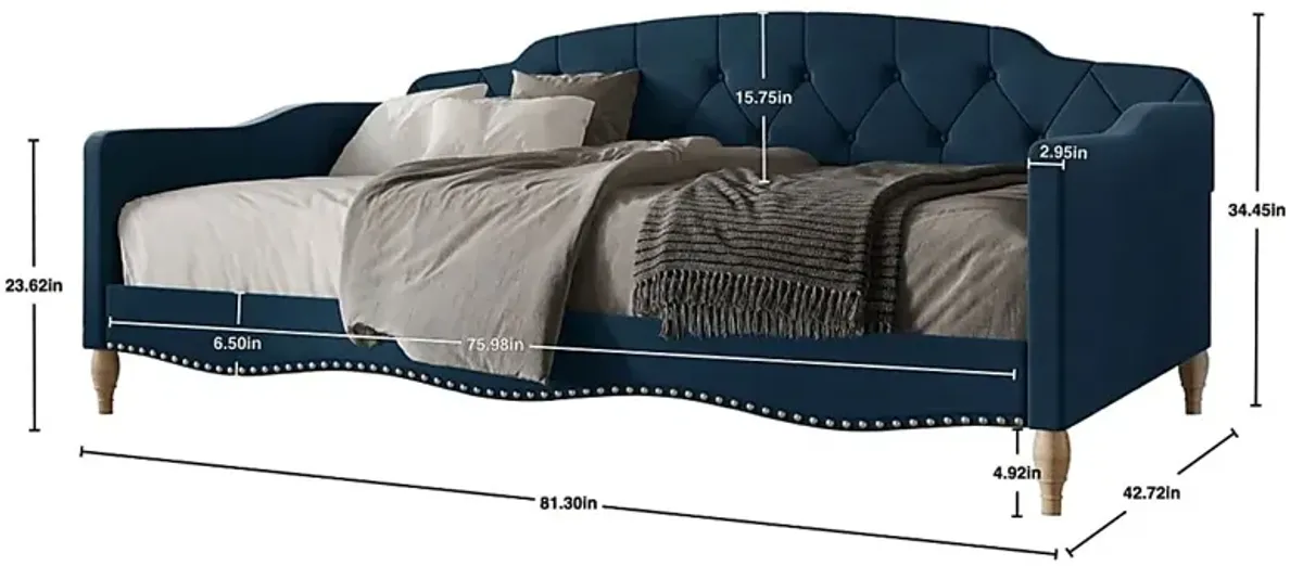 Iroby Blue Twin Daybed