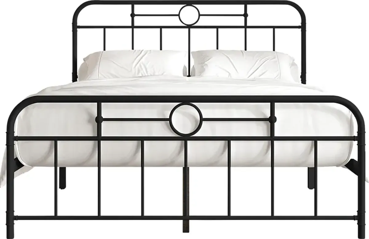 Oceanwell Black Twin Bed