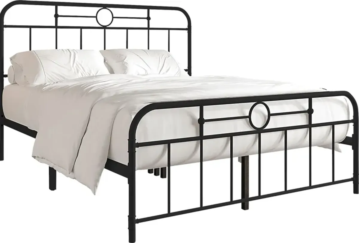 Oceanwell Black Twin Bed