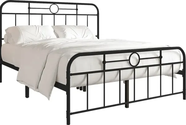 Oceanwell Black Twin Bed