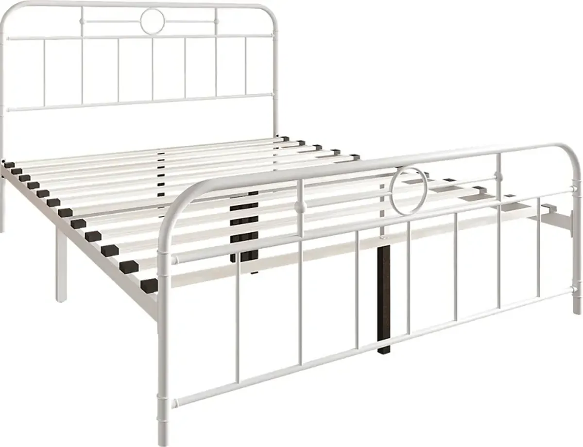 Oceanwell White Twin Bed