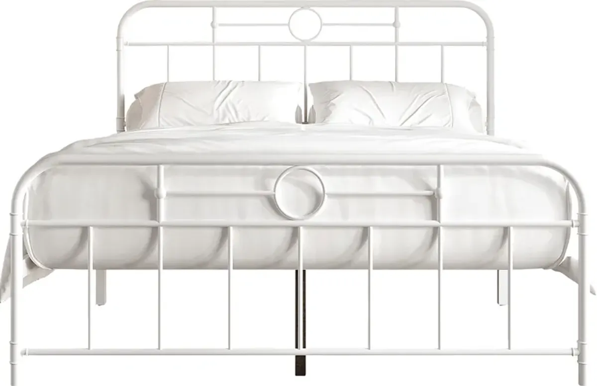 Oceanwell White Twin Bed