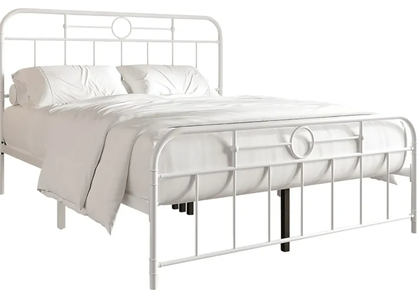 Oceanwell White Twin Bed