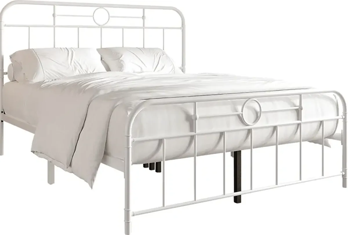 Oceanwell White Twin Bed