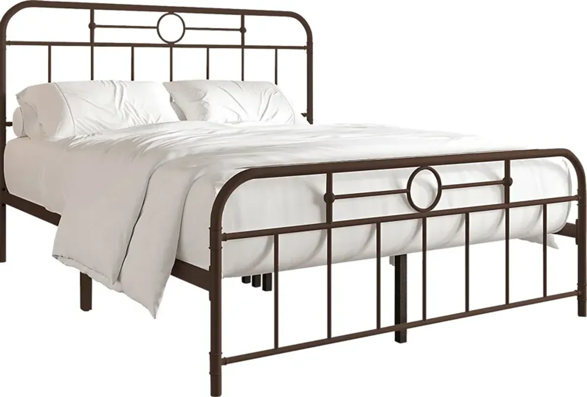 Oceanwell Brown Twin Bed