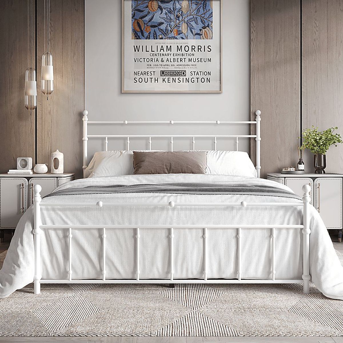 Griffincast White Twin Bed