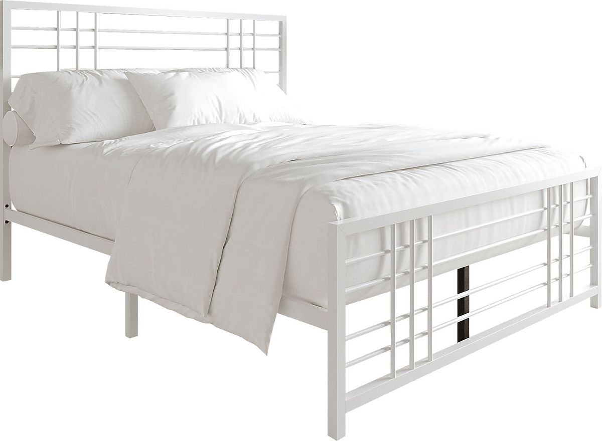 Alpires White Twin Bed