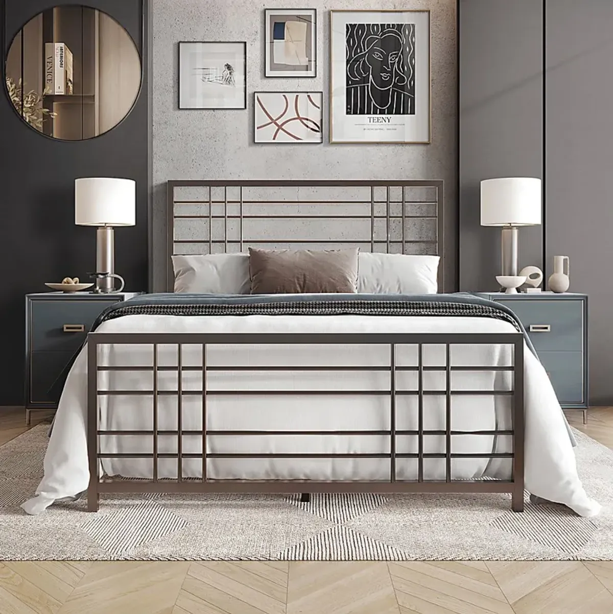 Alpires Brown Twin Bed