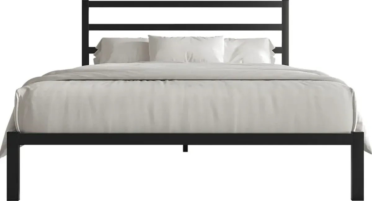 Mazefruit Black Twin Bed