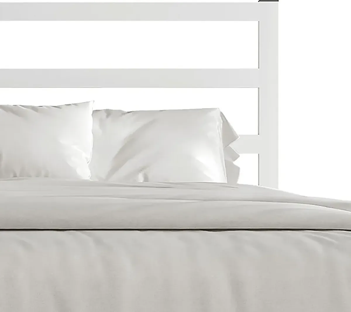 Mazefruit White Twin Bed