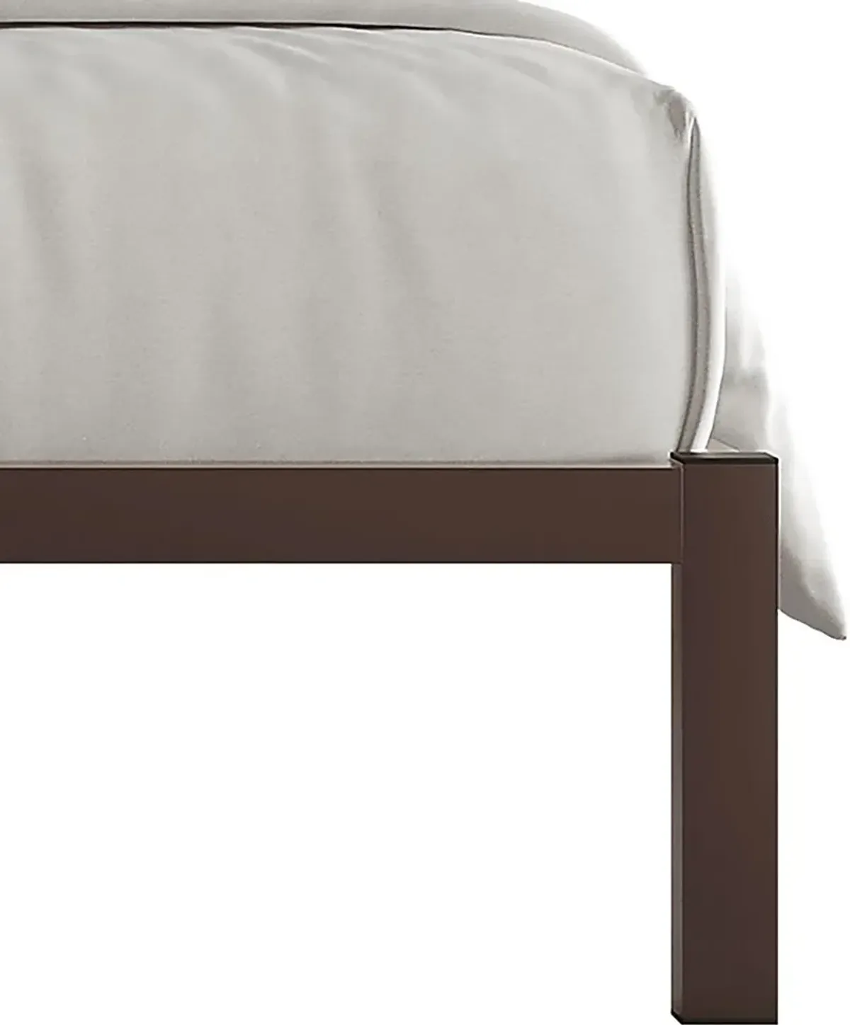 Mazefruite Brown Twin Bed