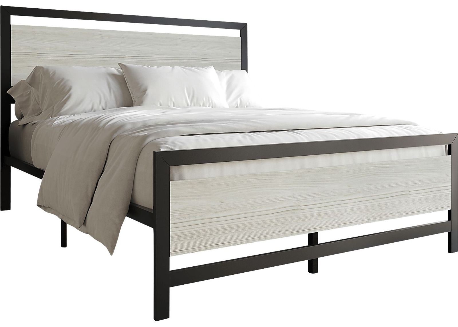 Diamondbite Gray Twin Bed