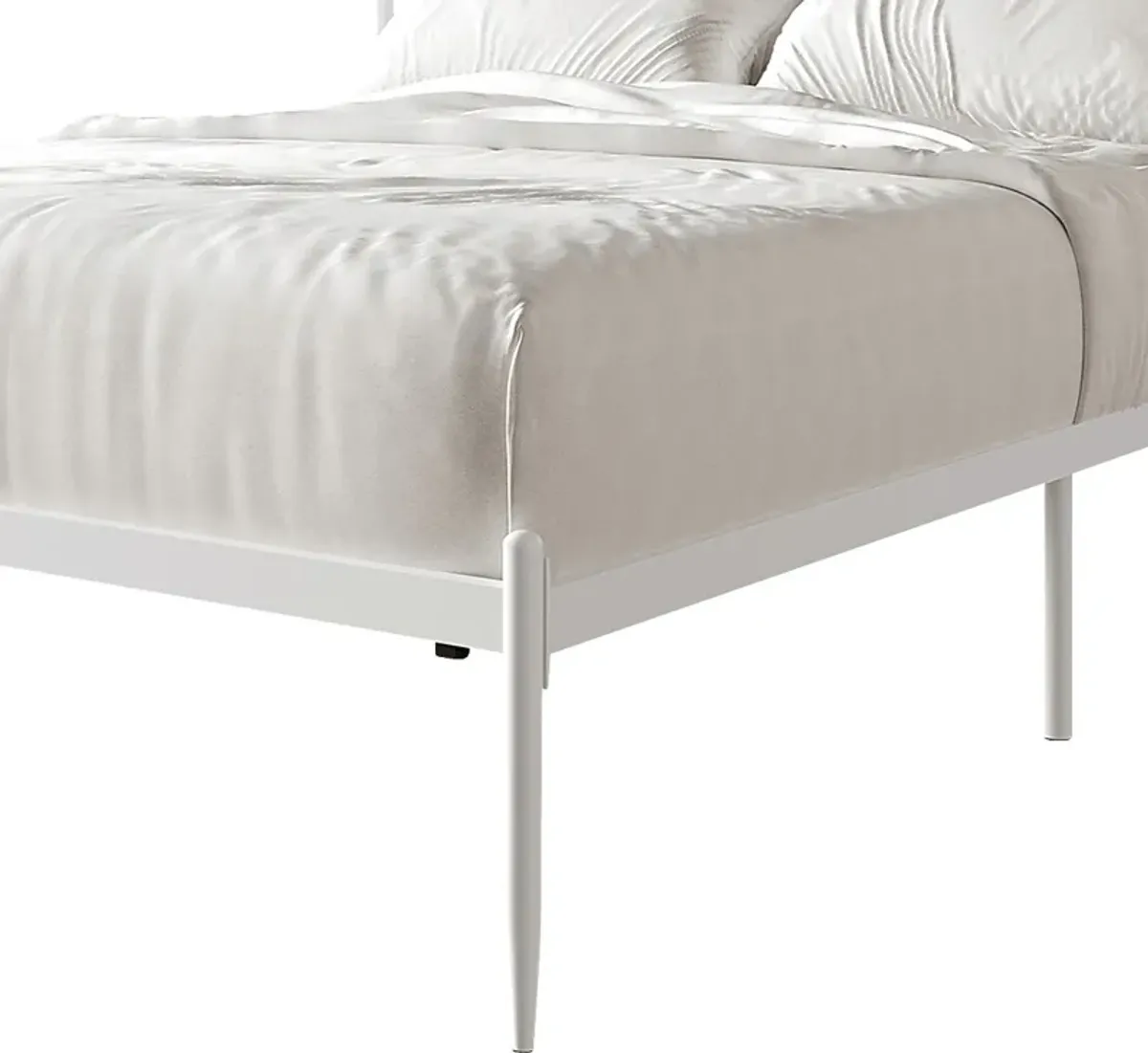 Yewair White Twin Bed