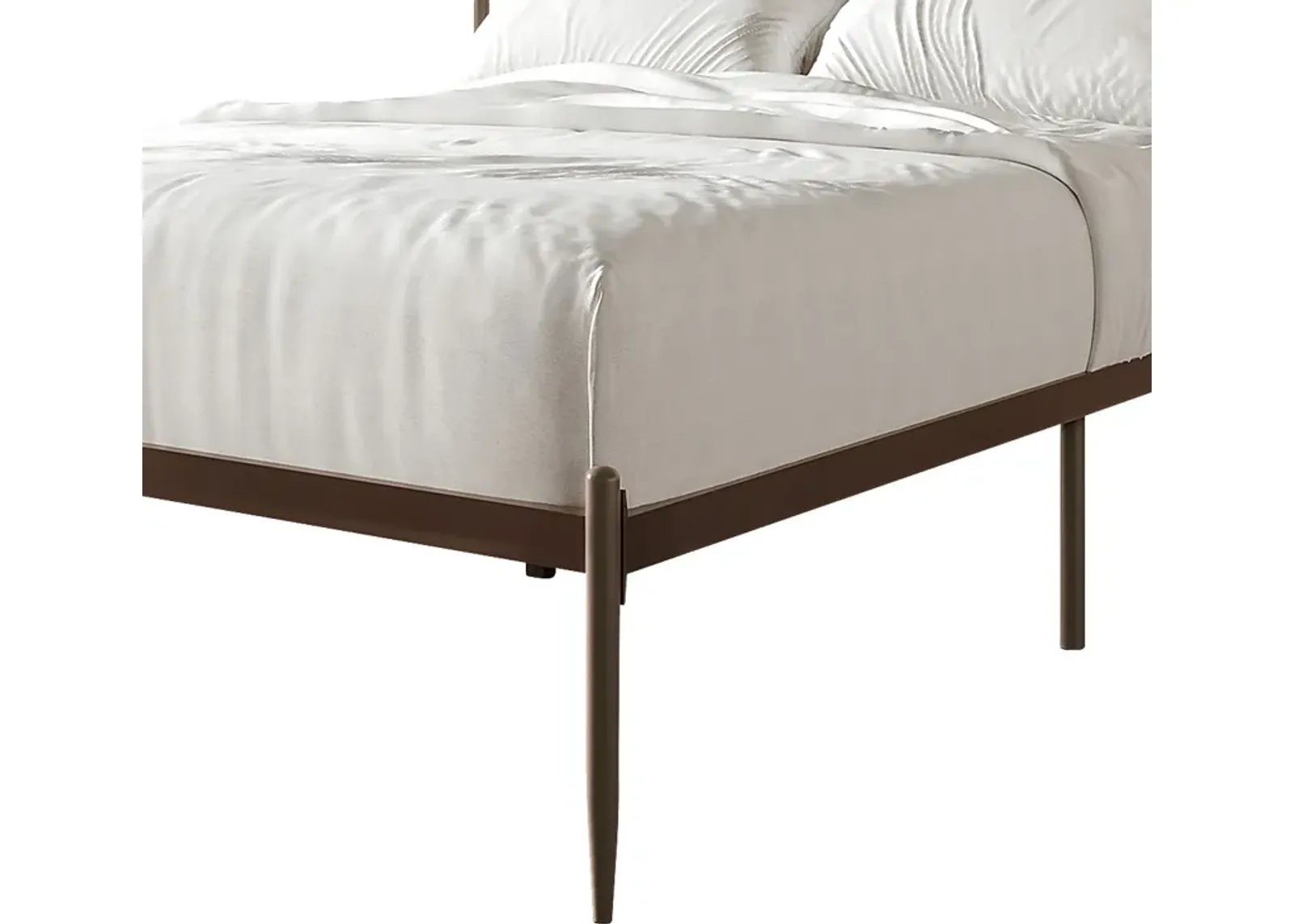 Yewair Brown Twin Bed