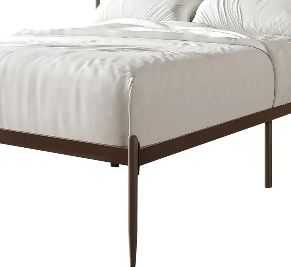 Yewair Brown Twin Bed