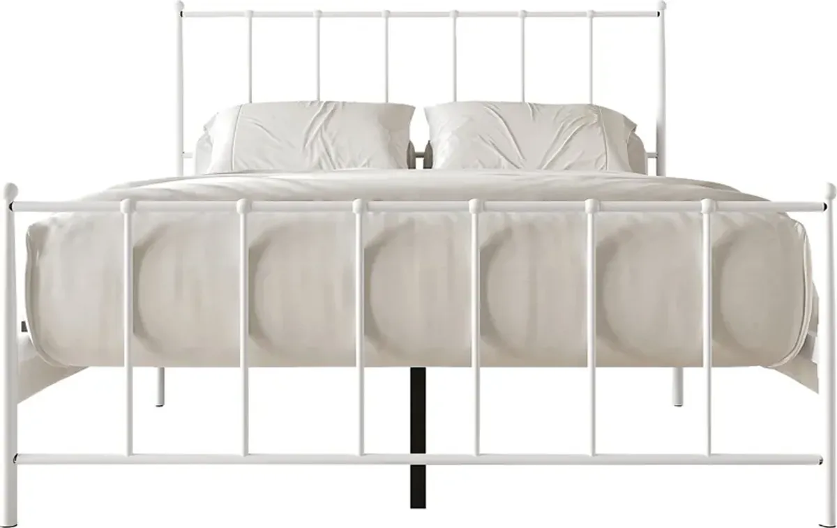 Pixelfly White Twin Bed