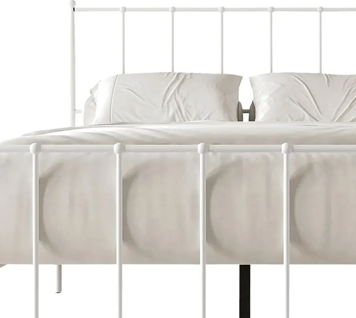 Pixelfly White Twin Bed